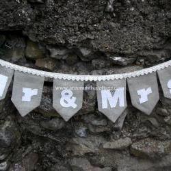 Mr & Mrs wedding banner